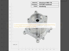 Services personnalisés de traitement de pièces tournantes d'aluminium léger CNC