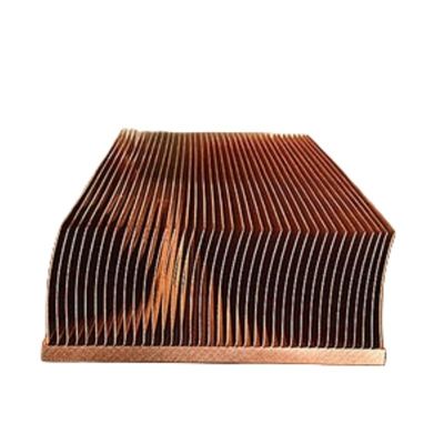 Disque thermique à tubes de cuivre anodisant industriel à nageoire détachée Disque thermique à plaque froide
