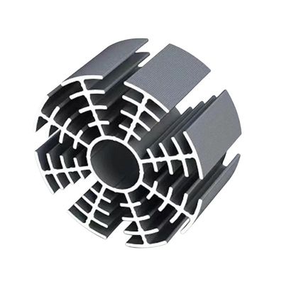 Profil de dissipateur de chaleur en aluminium d'extrusion en argent