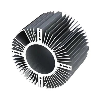 Profil de dissipateur de chaleur en aluminium d'extrusion en argent