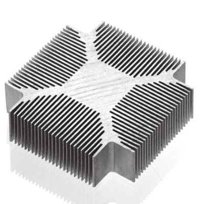 Disque à chaleur à extrusion en aluminium polyvalent Disque à chaleur en argent personnalisé esthétique