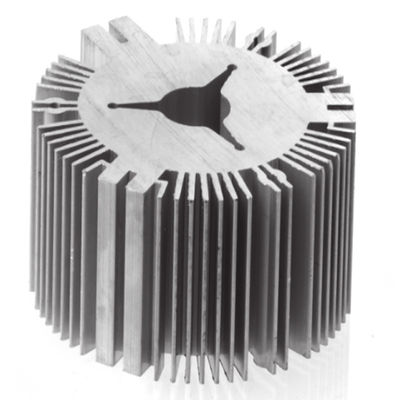Disque à chaleur à extrusion en aluminium polyvalent Disque à chaleur en argent personnalisé esthétique
