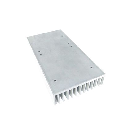 Dispositif thermique d'extrusion d'aluminium personnalisé Dissipation thermique d'aluminium d'argent