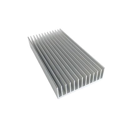 Dispositif thermique d'extrusion d'aluminium personnalisé Dissipation thermique d'aluminium d'argent