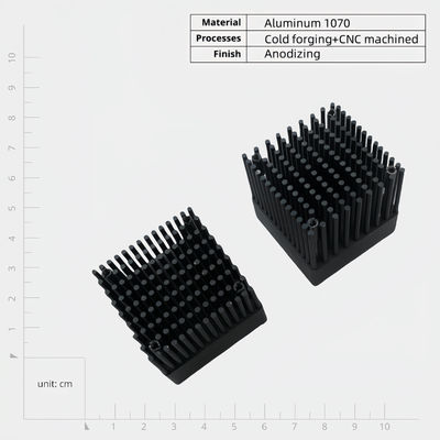 Disque thermique de forgeage à froid en aluminium léger sur mesure, résistant à la corrosion et à la conductivité thermique