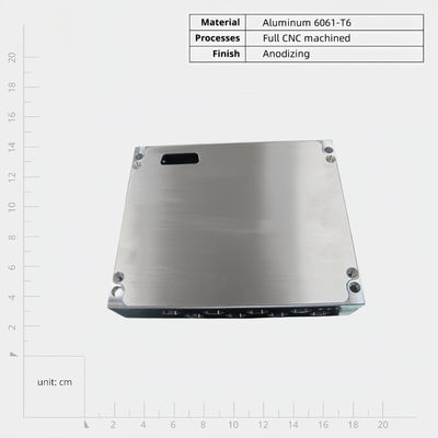 En alliage d'aluminium léger, boîtiers usinés à la commande numérique avec finition de surface anodisée