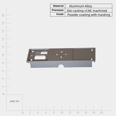 Coulée d'investissement personnalisée, usinage CNC, pièces en alliage d'aluminium pour panneaux d'équipement électronique