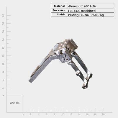 Components structurels assemblés en métal de précision sur mesure, en aluminium de qualité industrielle, coulée sous pression avec nickel plaqué