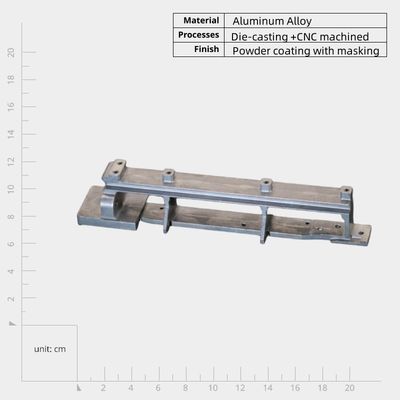 Services de fabrication de métaux OEM Parties à support en aluminium à haute résistance à la poussière et à prix abordable pour environnements difficiles