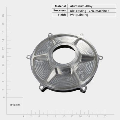 Résistant à la corrosion et abordable en aluminium, avec une surface en poudre de Ra 1.6
