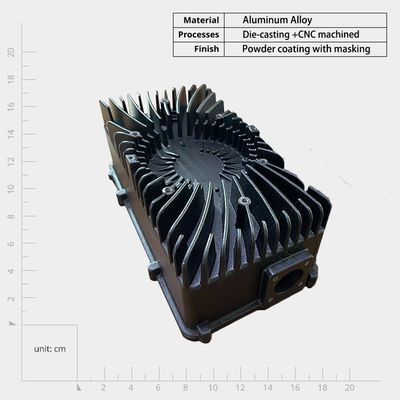 Traitement sur mesure des pièces du boîtier du radiateur en alliage d'aluminium