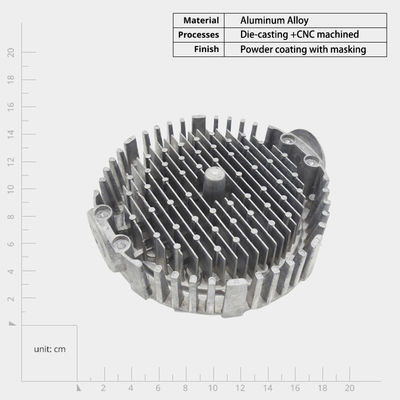 Disques à chaleur à coulée sous pression en alliage d'aluminium pour appareils électroniques et éclairage à LED