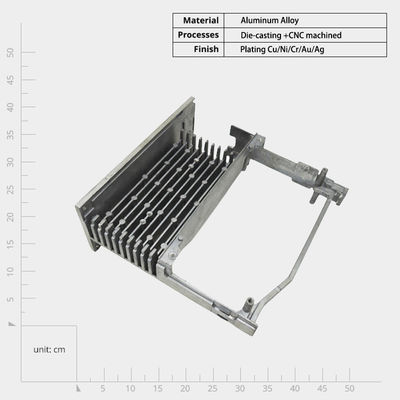 Processus de coulée sous pression Radiateurs électroniques à onduleur CNC avec tuyau thermique intégré
