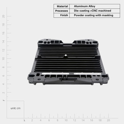 OEM Custom Aluminium précision CNC usinée dissipateurs de chaleur prototypage rapide usinage CNC