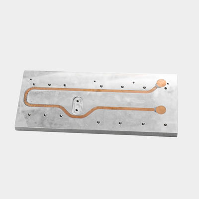 Plaque de refroidissement liquide en alliage d'aluminium évier à basse pression et tube en cuivre