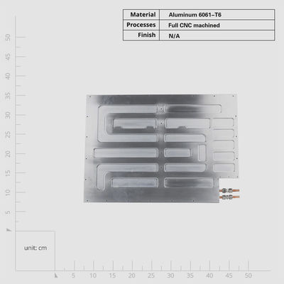 Disque thermique à plaque froide à vis en aluminium, à haute conductivité thermique et débit