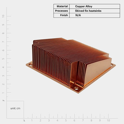 Disque thermique en cuivre à nageoires enroulées sur mesure pour composants électroniques