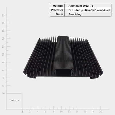 Disque thermique d'extrusion d'aluminium anodisé industriel personnalisable pour un refroidissement optimal