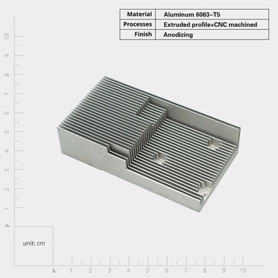 Réservoir thermique métallique d'extrusion industriel avec largeur et perçage personnalisables