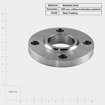 Prototype d'usinage de précision personnalisable Col plat en acier inoxydable à haute pression
