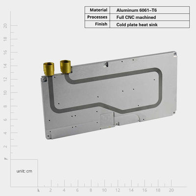 Disque thermique en plaque froide en aluminium avec débit élevé et méthode de montage à vis