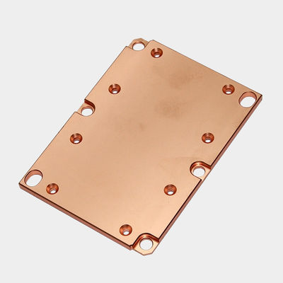 Densité élevée de cuivre Skiving Fin évier à chaleur liquide bloc de refroidissement CNC usinage CPU refroidisseur évier à chaleur