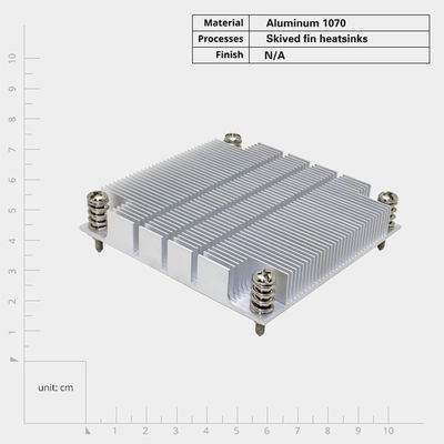 Disque thermique de serveur CPU à haute puissance avec conception de nageoire décalée et faible résistance thermique