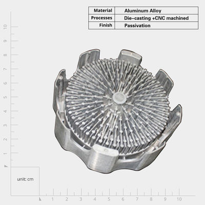 Anodisé en aluminium coulé sous pression évier de chaleur radiateur personnalisé Shell de précision fabriqué