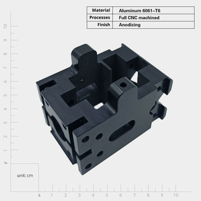 Parties d'usinage CNC personnalisées en aluminium de précision avec une tolérance de +/- 0,001 mm