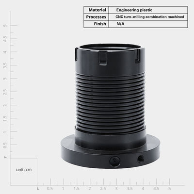 Composant de tour de tournage et de fraisage en aluminium Cnc sur mesure de haute qualité