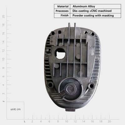 Pièces automobiles en aluminium de haute précision sur mesure, coulée sous pression, dissipateur de chaleur à LED, pièce automobile